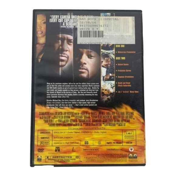 Bad Boys II DVD Set Martin Lawrence & Will Smith - Picture 2 of 3